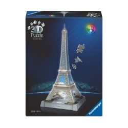 3D PUZZLE ΔΙΑΣΗΜΑ ΚΤΙΡΙΑ ICONICS ΠΥΡΓΟΣ ΤΟΥ ΑΙΦΕΛ NIGHT EDITION 216ΤΜΧ - 12008024