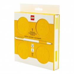 LEGO® ΤΕΤΡΑΔΙΟ ΠΟΥ ΚΛΕΙΔΩΝΕΙ ΜΕ Gel ΣΤΥΛΟ ΤΕΤΡΑΓΩΝΟ ΚΙΤΡΙΝΟ