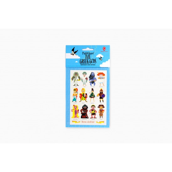 GREEK GODS - TEMPORARY KIDS TATTOOS