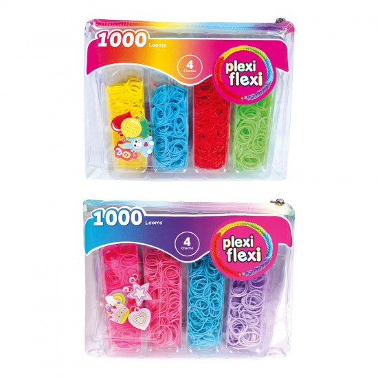 PLEXI FLEXI ΤΣΑΝΤΑΚΙ 1000 ΛΑΣΤΙΧΑΚΙΑ & 4 ΑΞΕΣΟΥΑΡ (2 ΣΧΕΔΙΑ - ΤΥΧΑΙΑ ΕΠΙΛΟΓΗ)