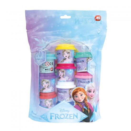 ΣΕΤ ΠΛΑΣΤΕΛΙΝΗ ΣΕ ΣΑΚΟΥΛΑΚΙ FROZEN ICY ADVENTURE ΜΕ 10 ΒΑΖΑΚΙΑ & ΚΑΛΟΥΠΙΑ 280GR