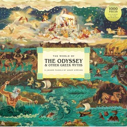 THE WORLD OF THE ODYSSEY & OTHER GREEK MYTHS - A 1000-PIECE JIGSAW PUZZLE BY ADAM SIMPSON