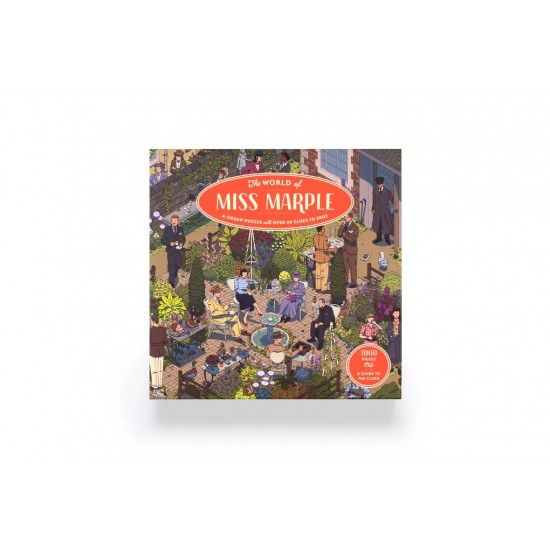 THE WORLD OF MISS MARPLE : A JIGSAW PUZZLE WITH OVER 60 CLUES TO SPOT - 1000 PIECES