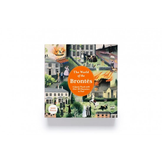 THE WORLD OF THE BRONTES : A JIGSAW PUZZLE WITH OVER 50 CHARACTERS - 1000 PIECES