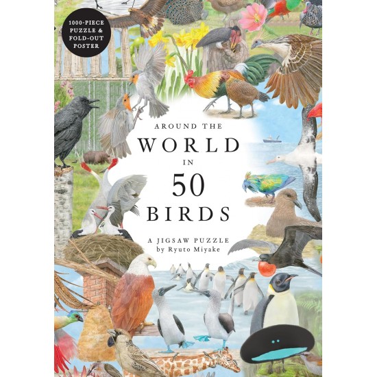 AROUND THE WORLD IN 50 BIRDS: A JIGSAW PUZZLE - 1000 PIECES
