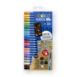 CARIOCA ΑΚΡΥΛΙΚΟΙ ΜΑΡΚΑΔΟΡΟΙ MEDIUM (24 ΧΡ)