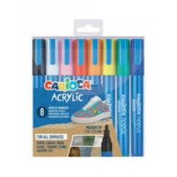 CARIOCA ΑΚΡΥΛΙΚΟΙ ΜΑΡΚΑΔΟΡΟΙ BULLET (8 ΧΡ)