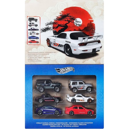 HOT WHEELS SILVER SERIES - STREETS OF JAPAN ΣΕΤ ΤΩΝ 6 - JLB23