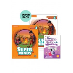 SUPER MINDS 4 SUPER PACK 3 (SB + WB + 3 PRACTICE TESTS MOVERS + WORDLIST) 2ND ED