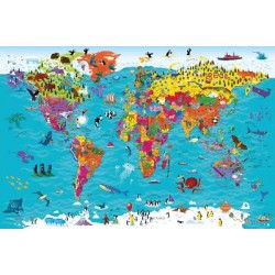 Collins Children’s World Wall Map: An illustrated poster for your wall