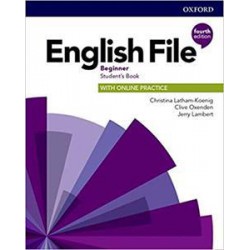 ENGLISH FILE 4TH EDITION BEGINNER STUDENT'S BOOK  ( PLUS ONLINE PRACTICE)