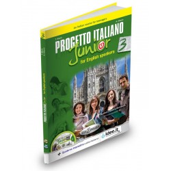 PROGETTO ITALIANO JUNIOR 3 FOR ENGLISH SPEAKERS STUDENTE ED ESERCIZI ( PLUS DVD)