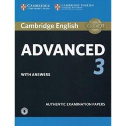 CAMBRIDGE ADVANCED CAE 3 PRACTICE TESTS WITH ANSWERS ( PLUS DOWNLOADABLE AUDIO)